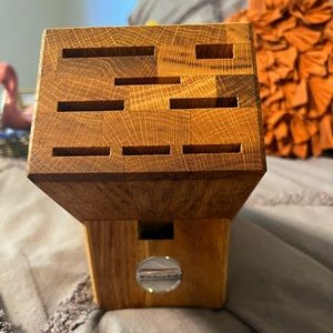 Kitchenaid wooden knife block NWOB kitchen aid block only